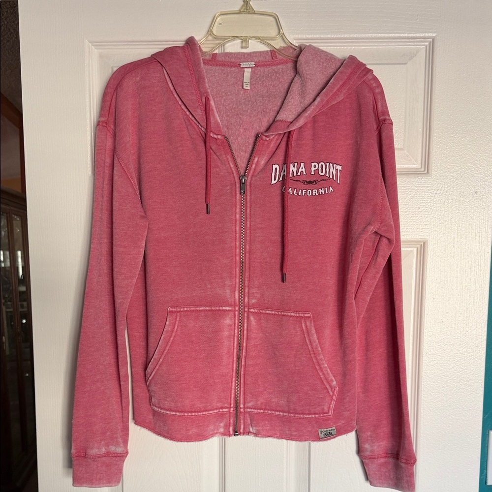 Dana Point California Pink Zip-Up Hoodie